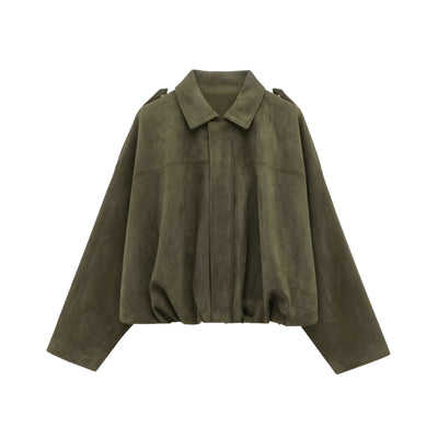Alva – Glattes Wildleder Mantel