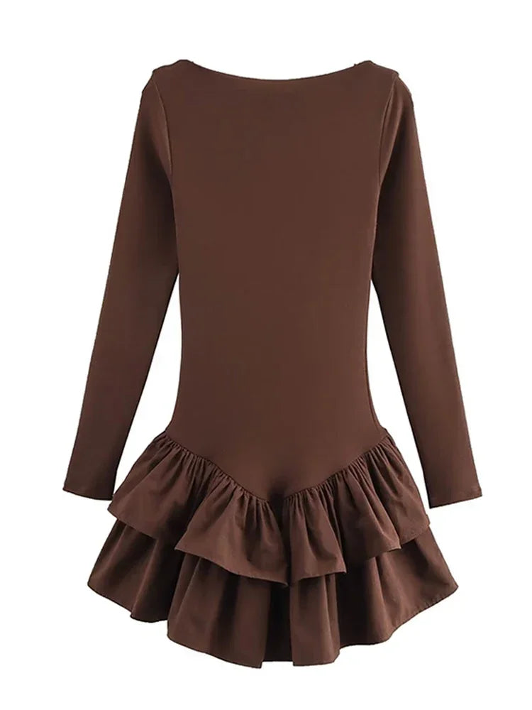 Elegantes Wellenkleid