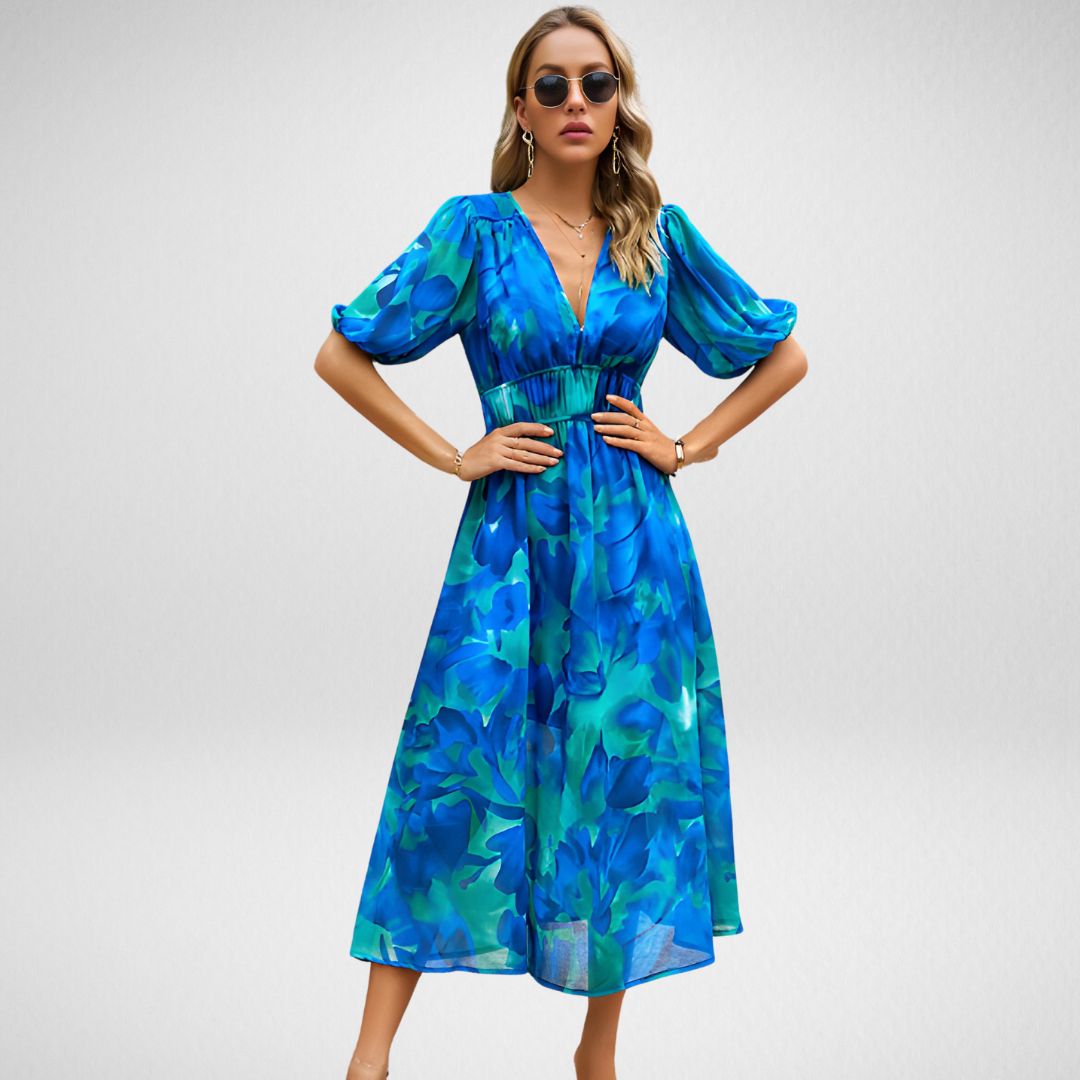 Irmelin | Schlichtes Kleid mit geometrischem Muster