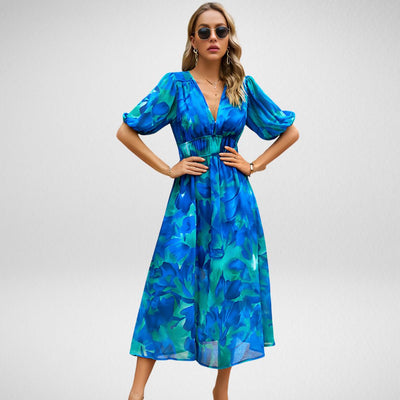 Irmelin | Schlichtes Kleid mit geometrischem Muster
