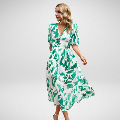Irmelin | Schlichtes Kleid mit geometrischem Muster